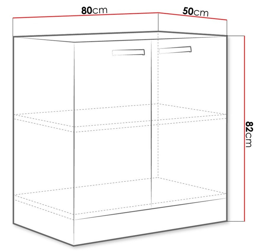 Modulskab med låger Multi Cream 112