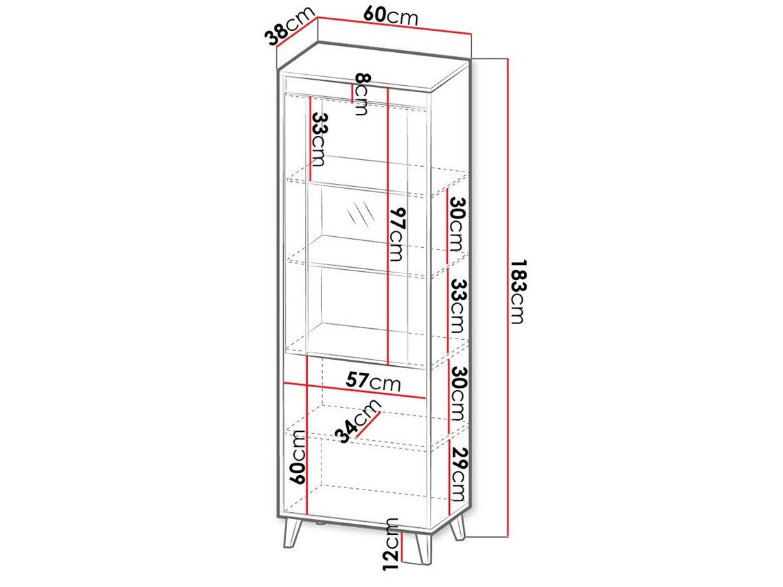 Display cabinet Charlotte 152