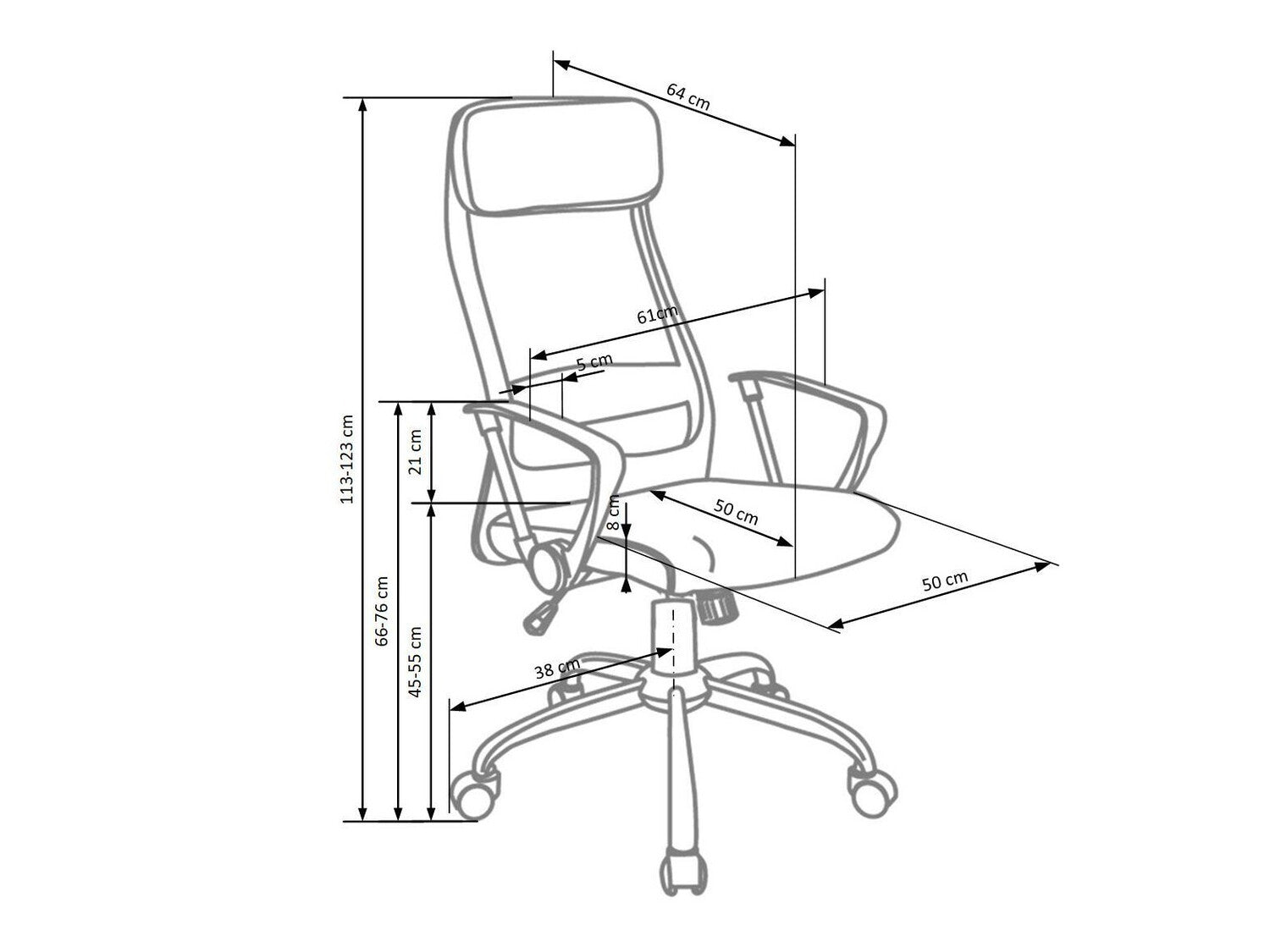 Kontorstol Houston 534
