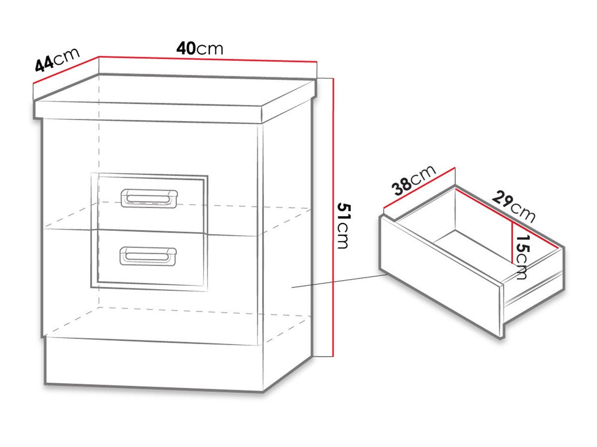 Sengebord Stanton B113
