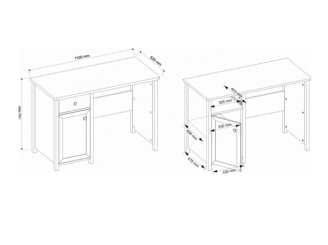 Sminkebord Romelbo 123