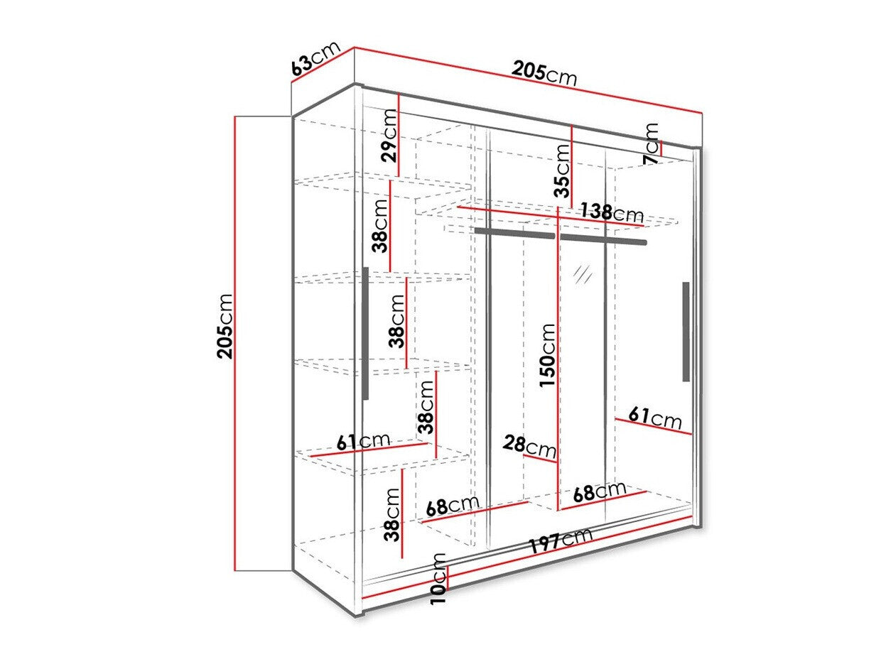 Garderobeskab Bristol 116