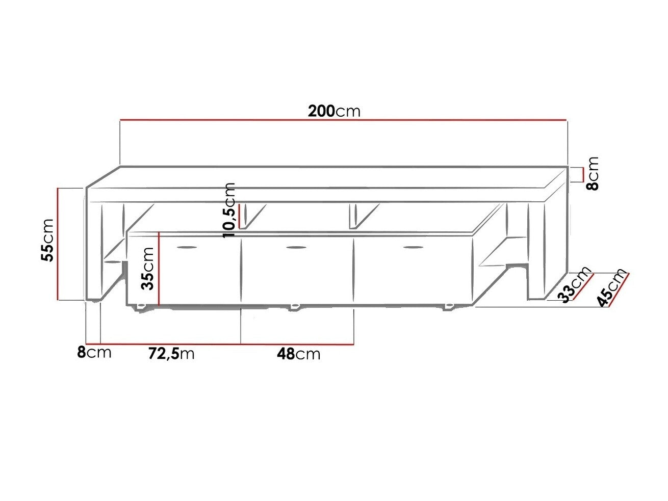 TV-bord Nashville 103