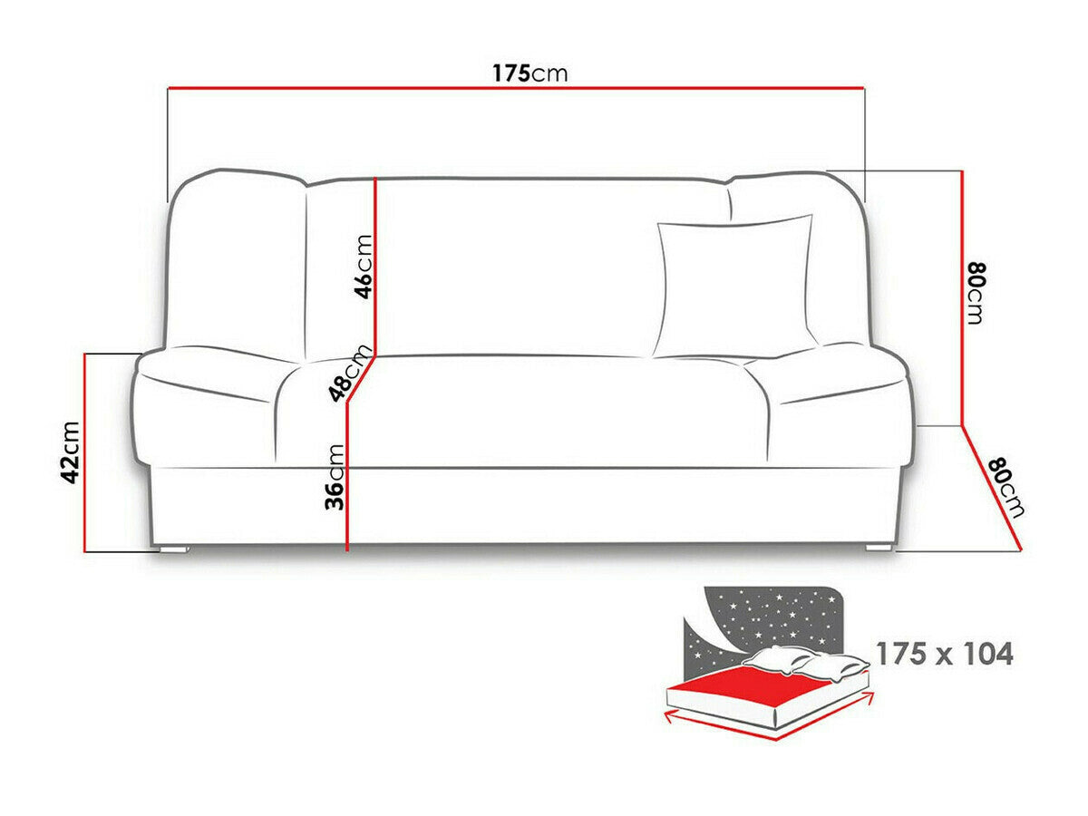 Sovesofa Columbus 117