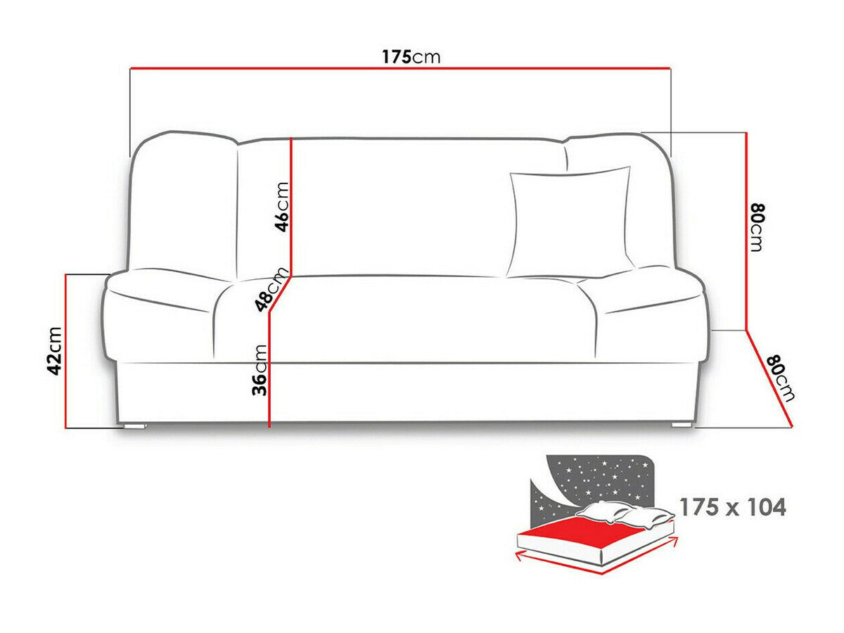 Sovesofa Columbus 117