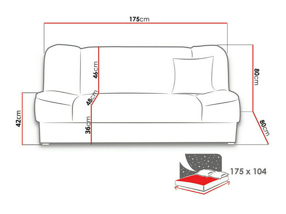 Sovesofa Columbus 117