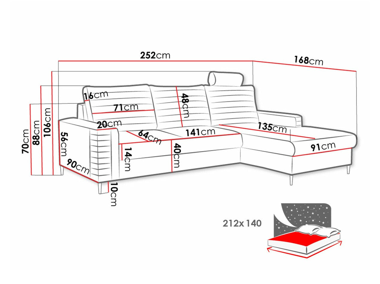 Hjørnesofa Comfivo 243