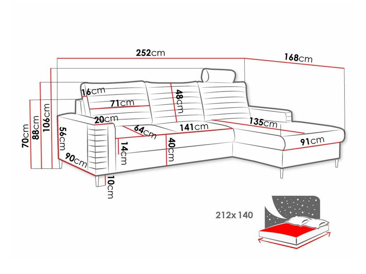 Hjørnesofa Comfivo 243