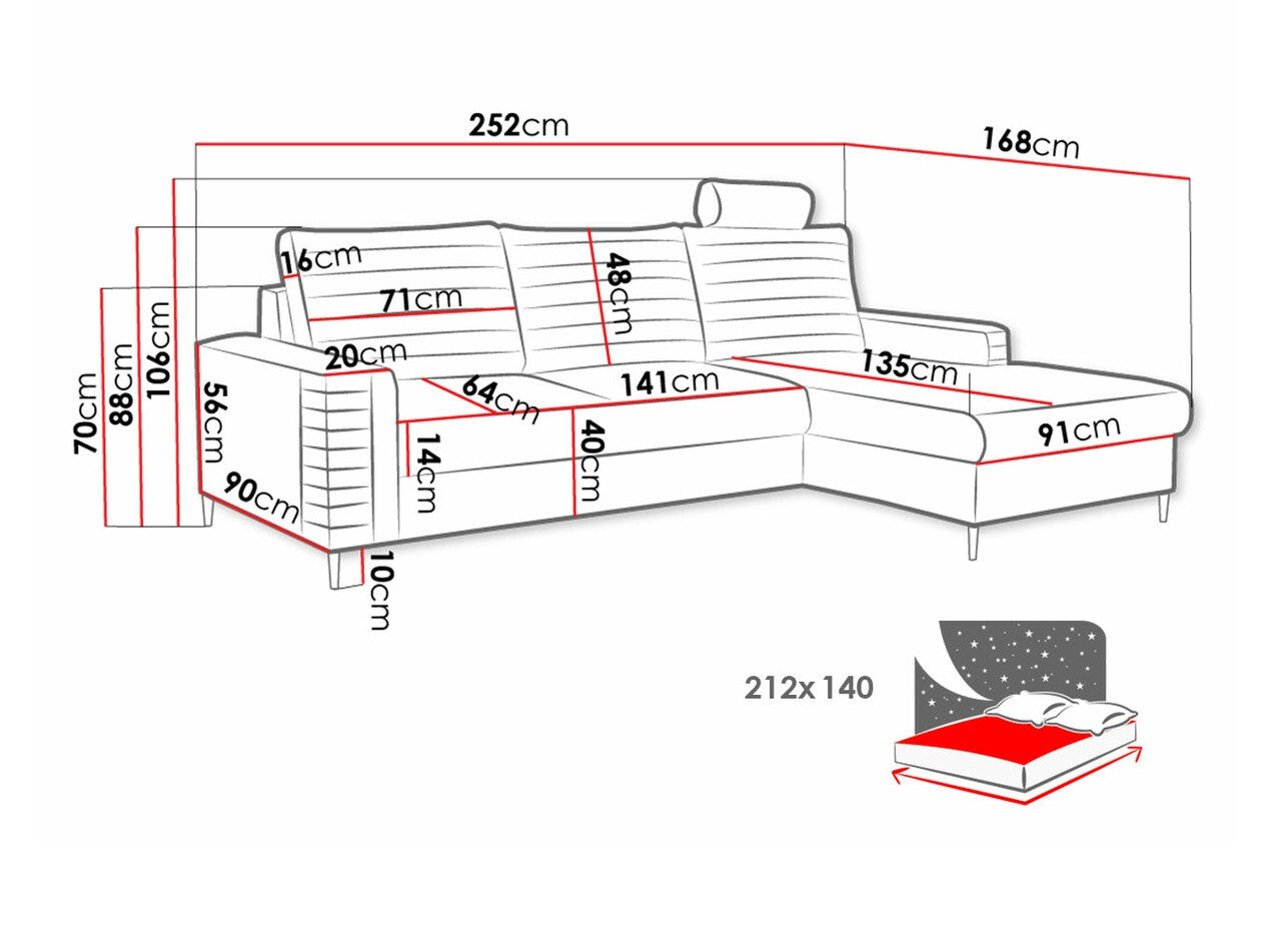Hjørnesofa Comfivo 243