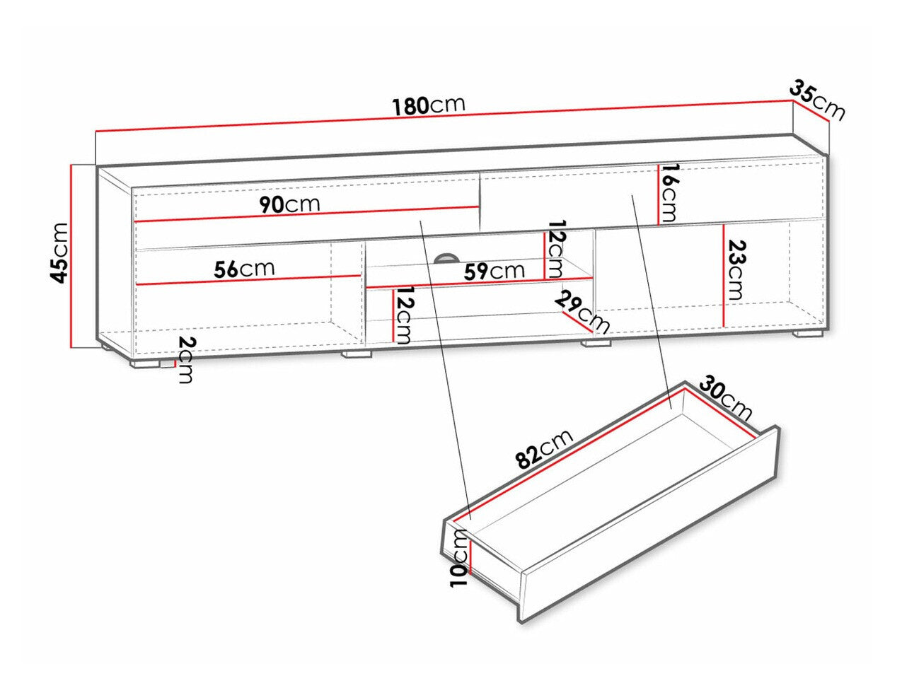 TV stand Sarasota 134