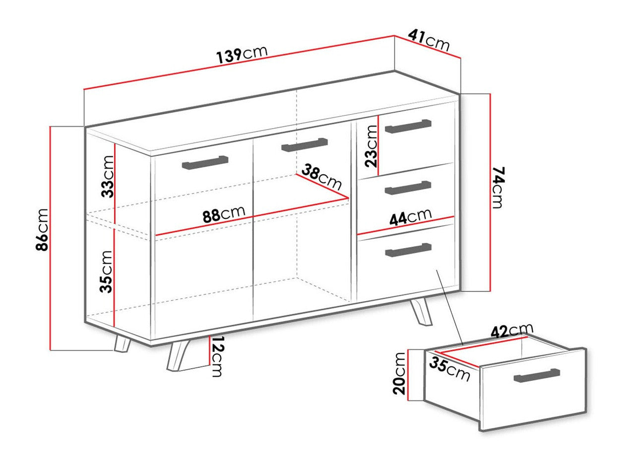 Møbelsæt Dortivu 121