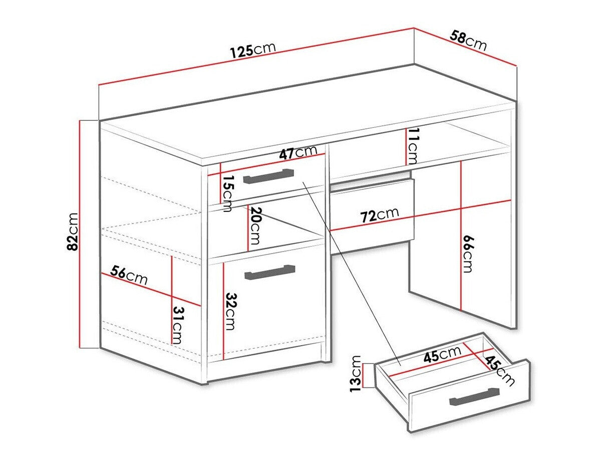 Skrivebord Honolulu A105