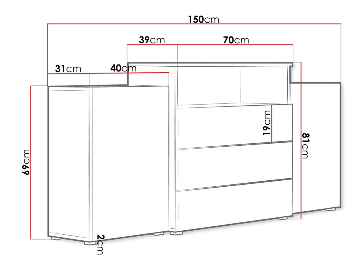 Kommode Sarasota 127