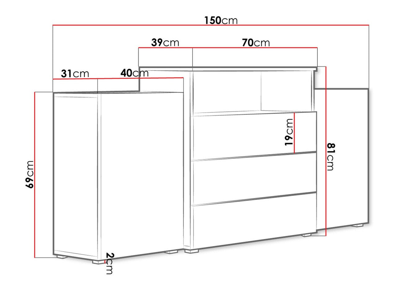 Kommode Sarasota 127