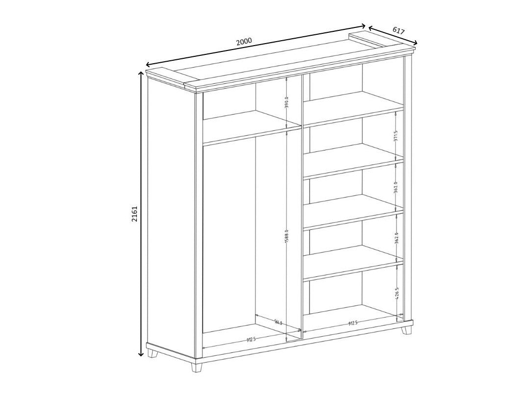 Garderobeskab Tolnue 115