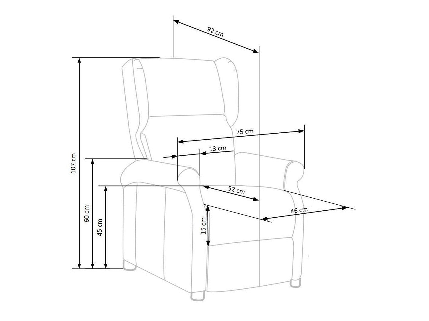Lænestol Houston 878