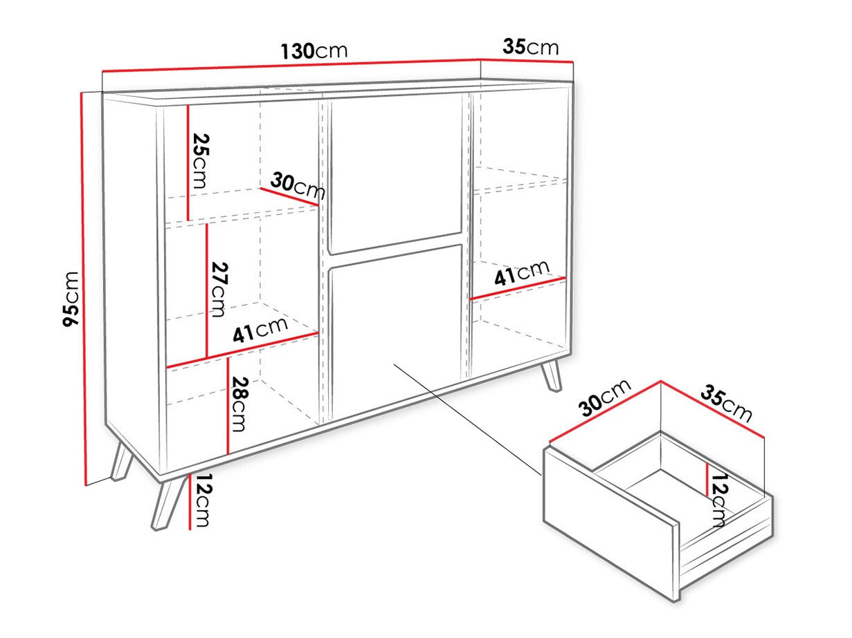 Chest of drawers Bedford D100