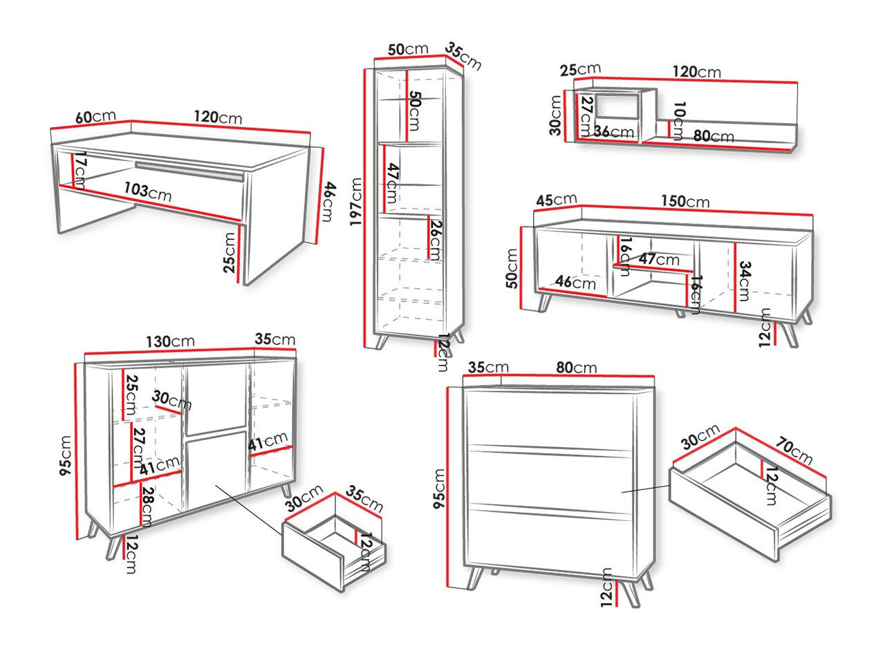 Living room set Bedford D108