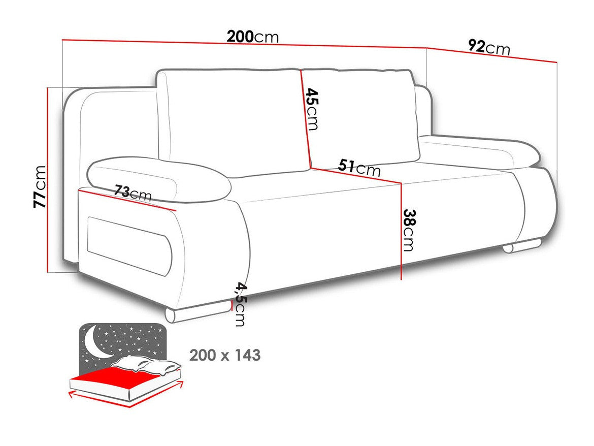 Sovesofa Comfivo 144
