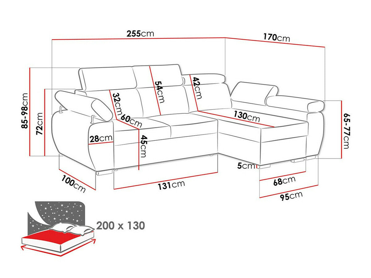Hjørnesofa Columbus 132