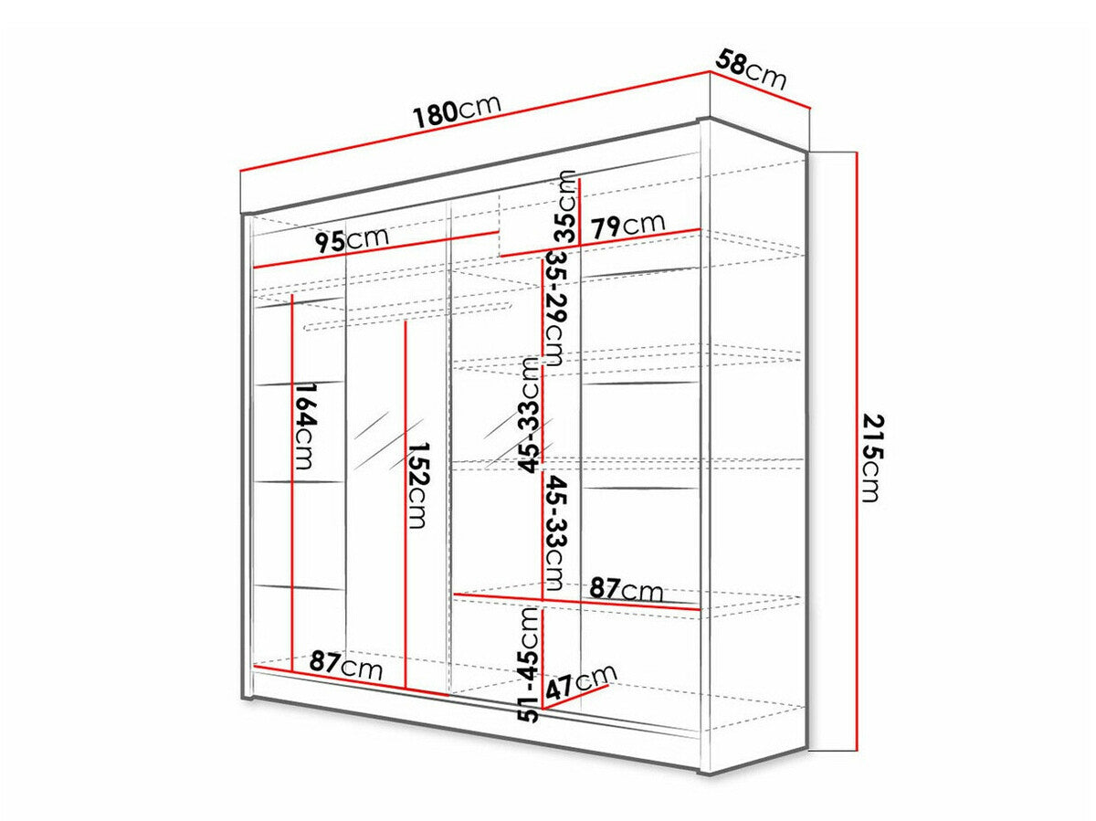 Garderobeskab Closico 154