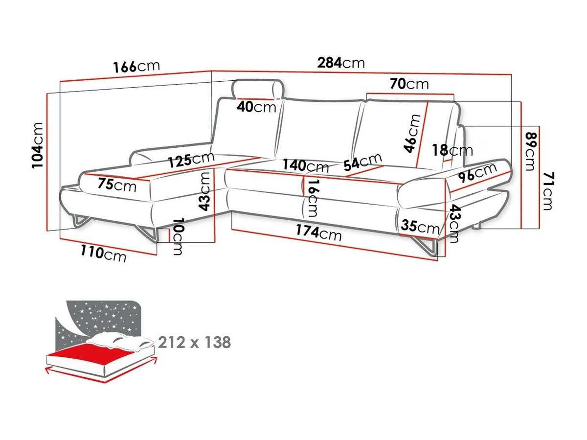 Hjørnesofa Kingston 108