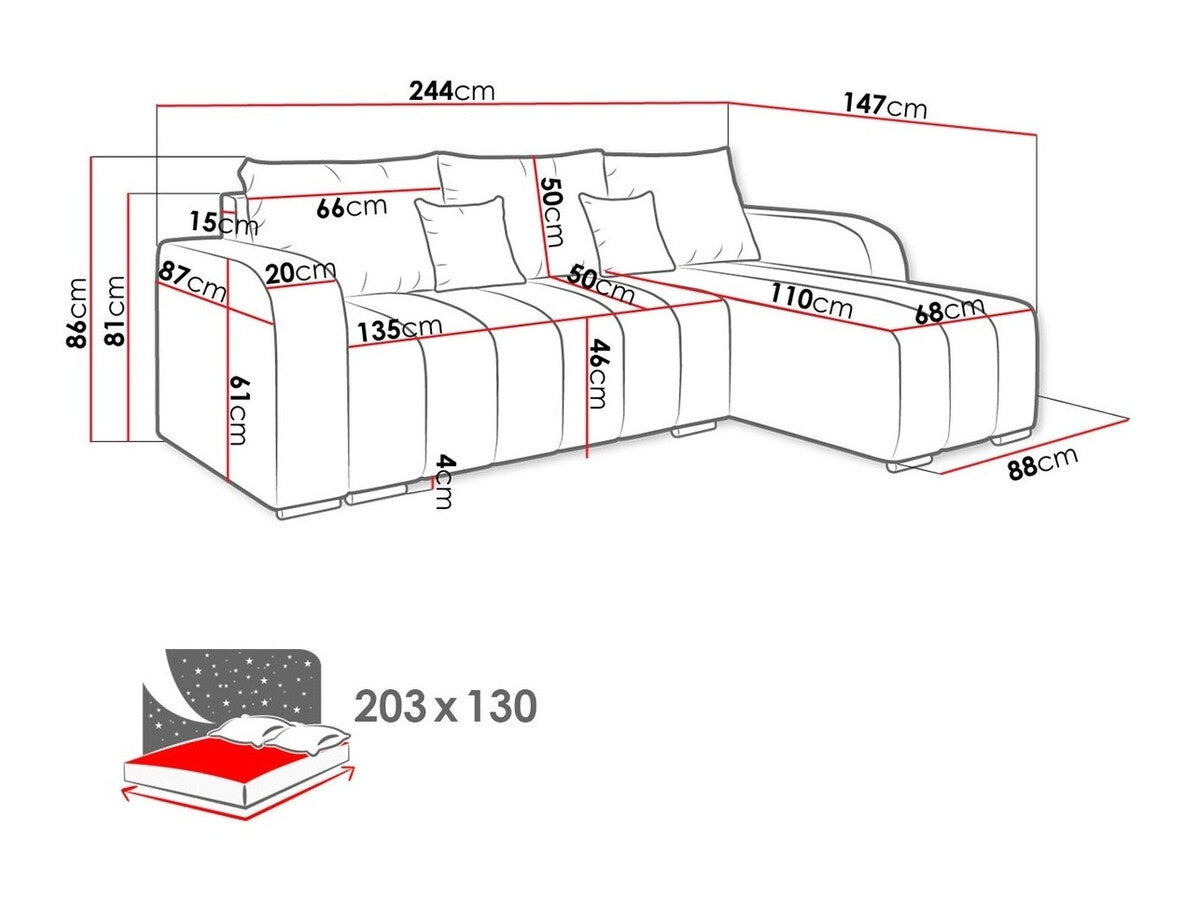 Hjørnesofa Muncie 107