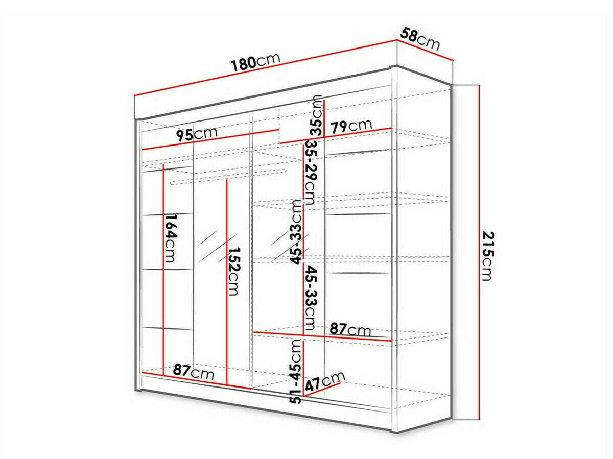 Garderobeskab Closico 154