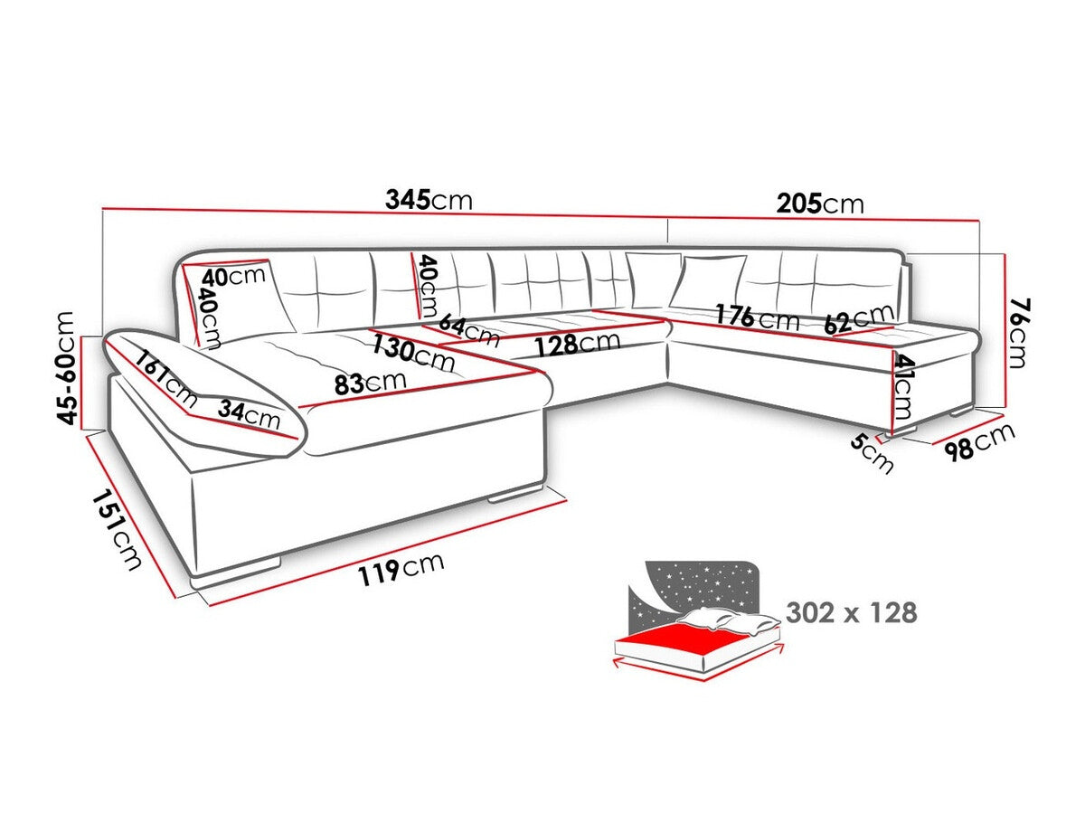 Hjørnesofa Comfivo 150