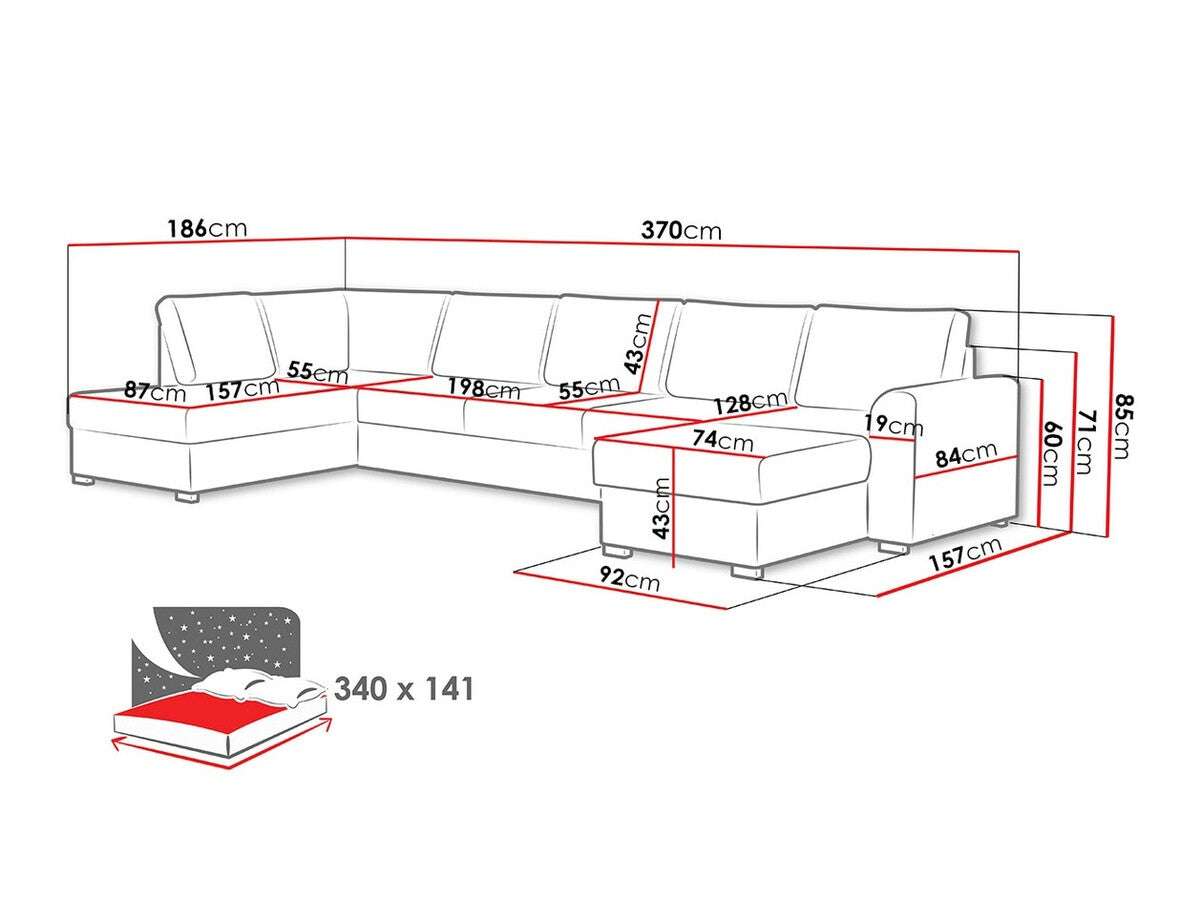 Hjørnesofa Comfivo 262