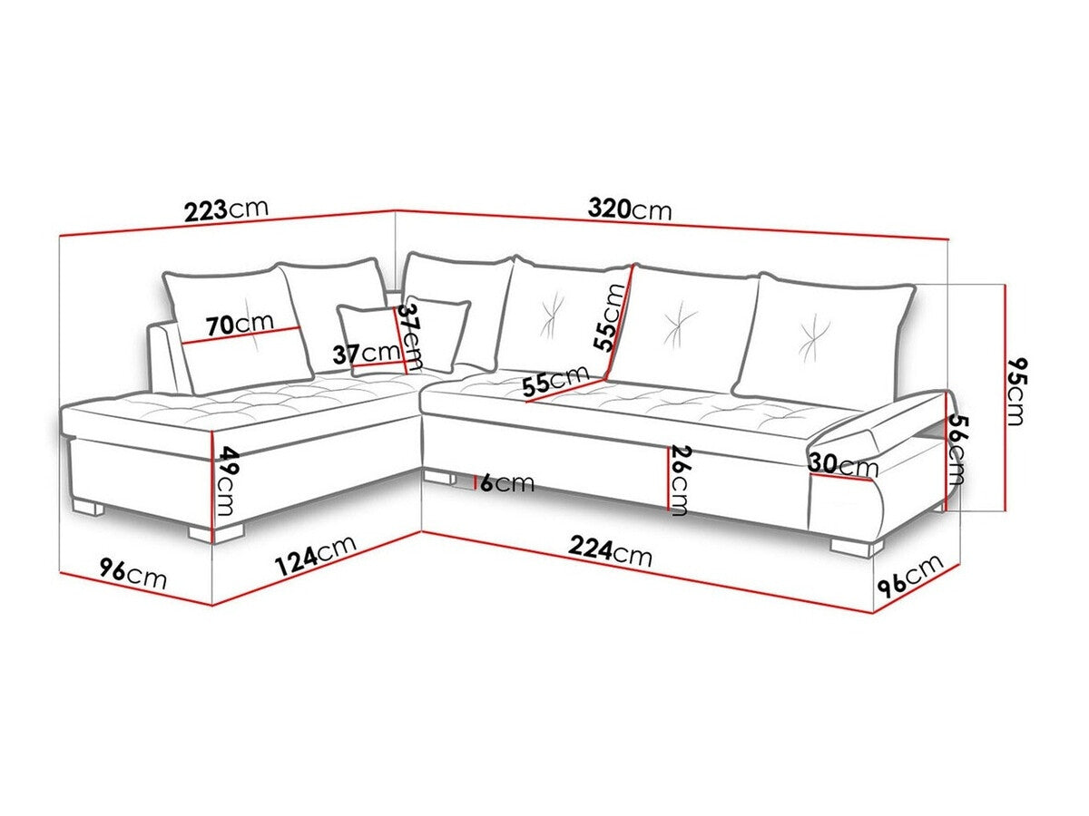 Hjørnesofa Kingsport 105