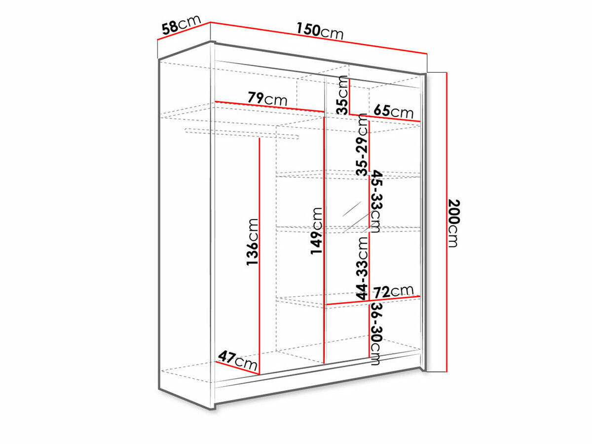 Garderobe Closico 140