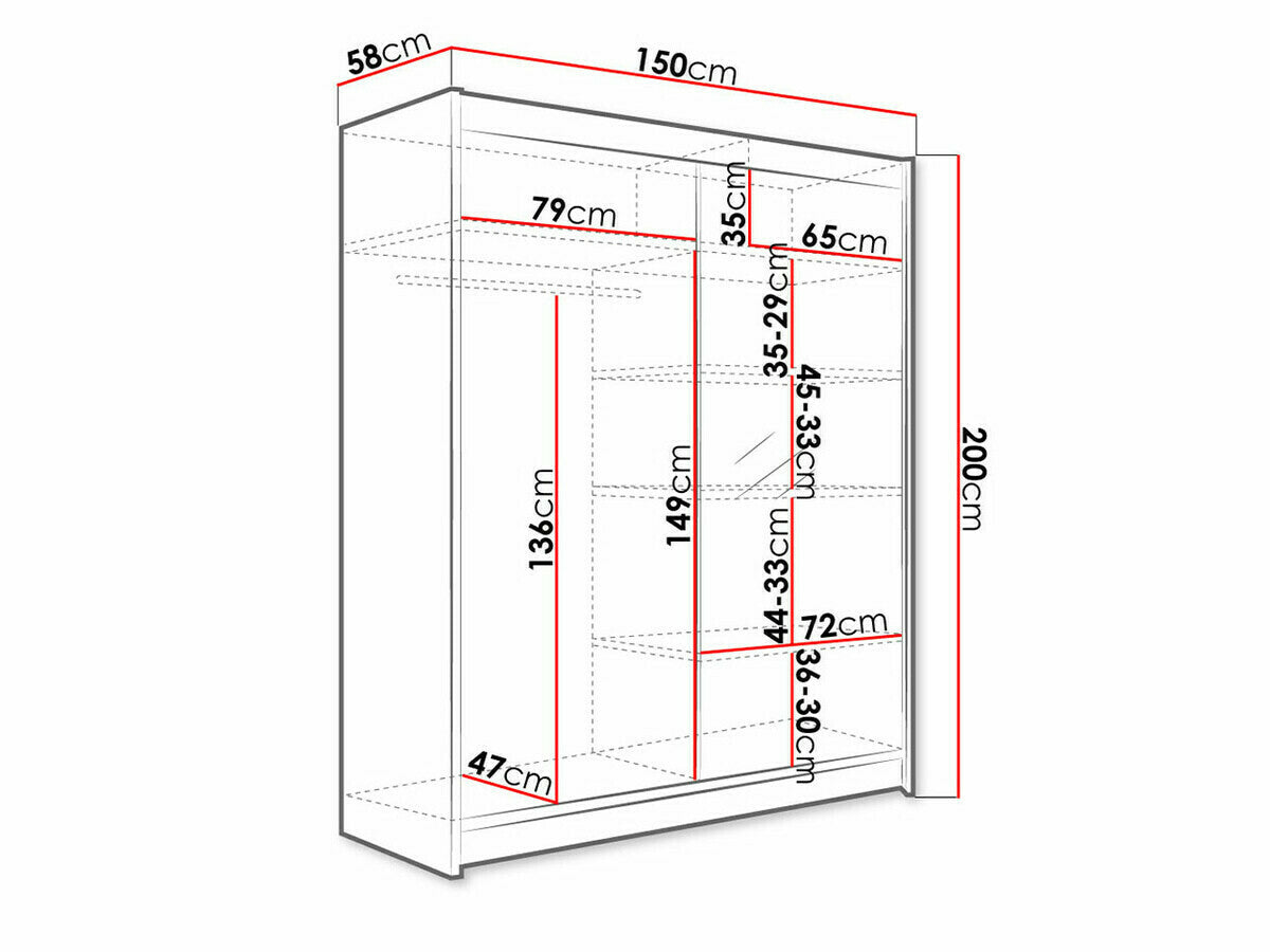 Garderobe Closico 140