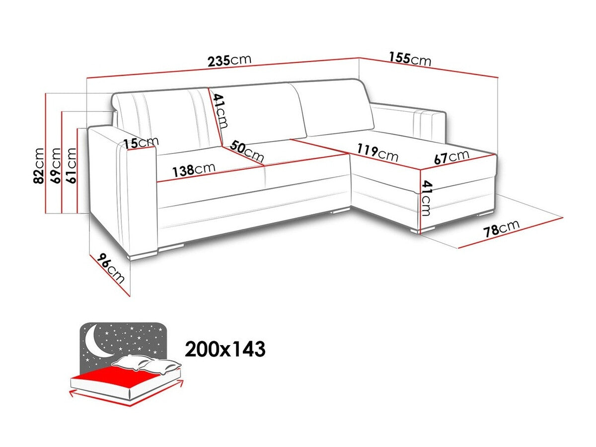 Hjørnesofa Edinburg 101