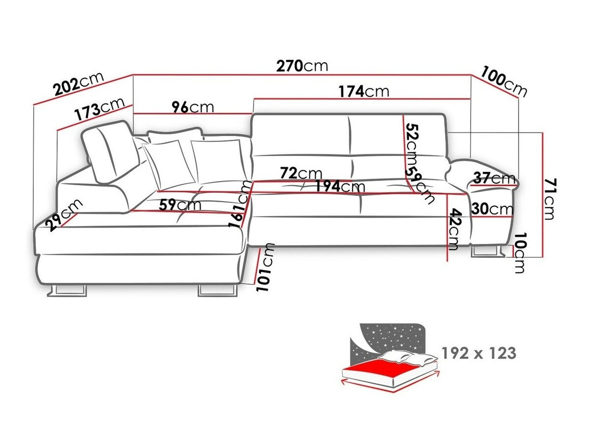Hjørnesofa Comfivo 167
