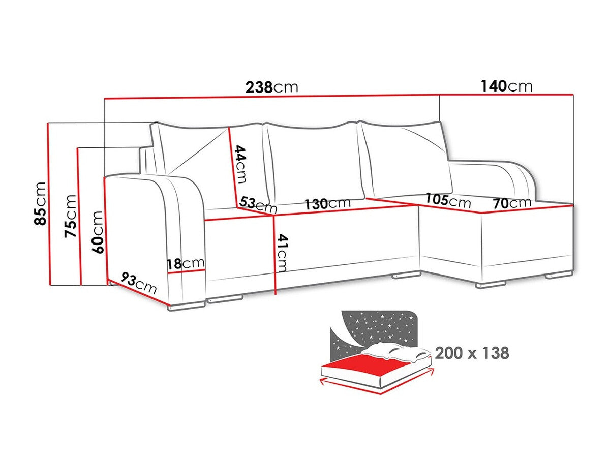 Hjørnesofa Boulder 102