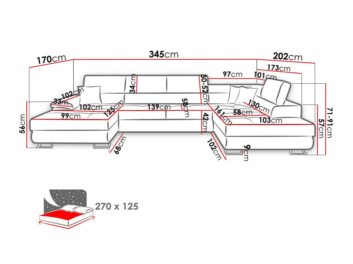 Hjørnesofa Comfivo 249
