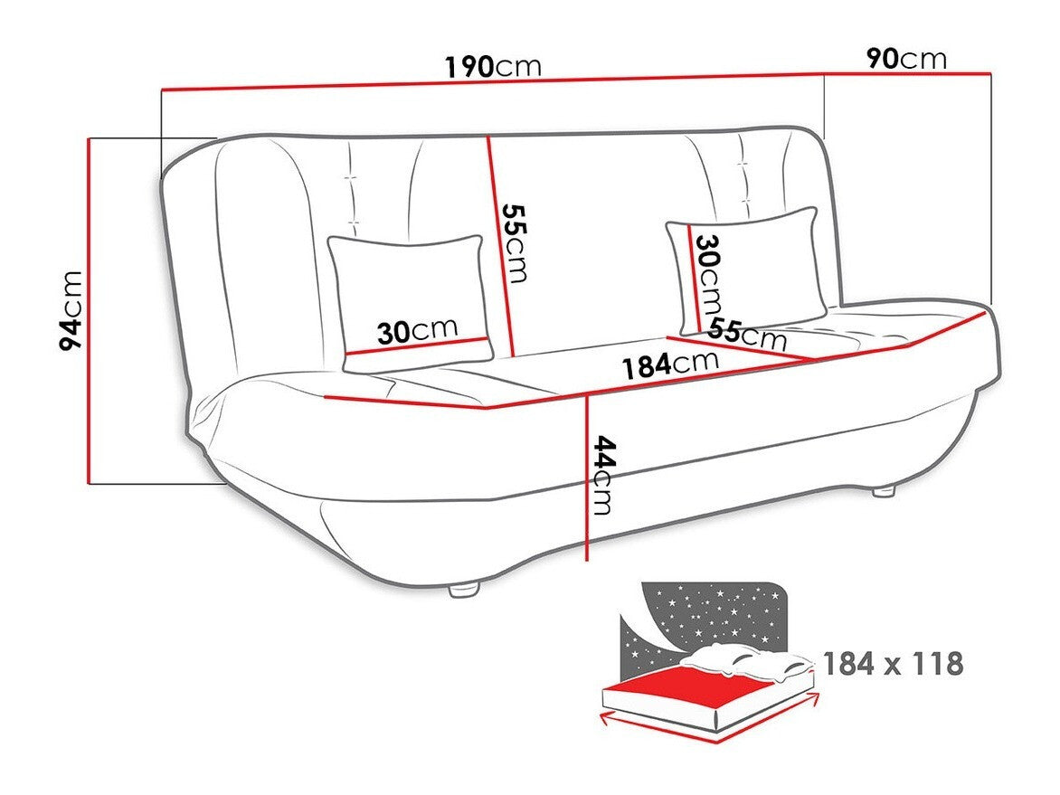 Sovesofa Comfivo 239