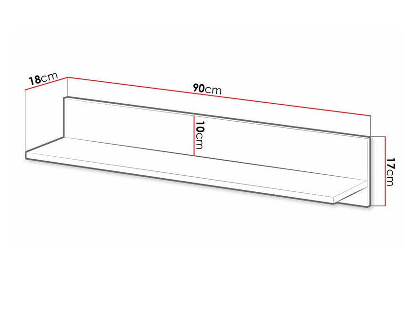 Wall shelf Akron N108