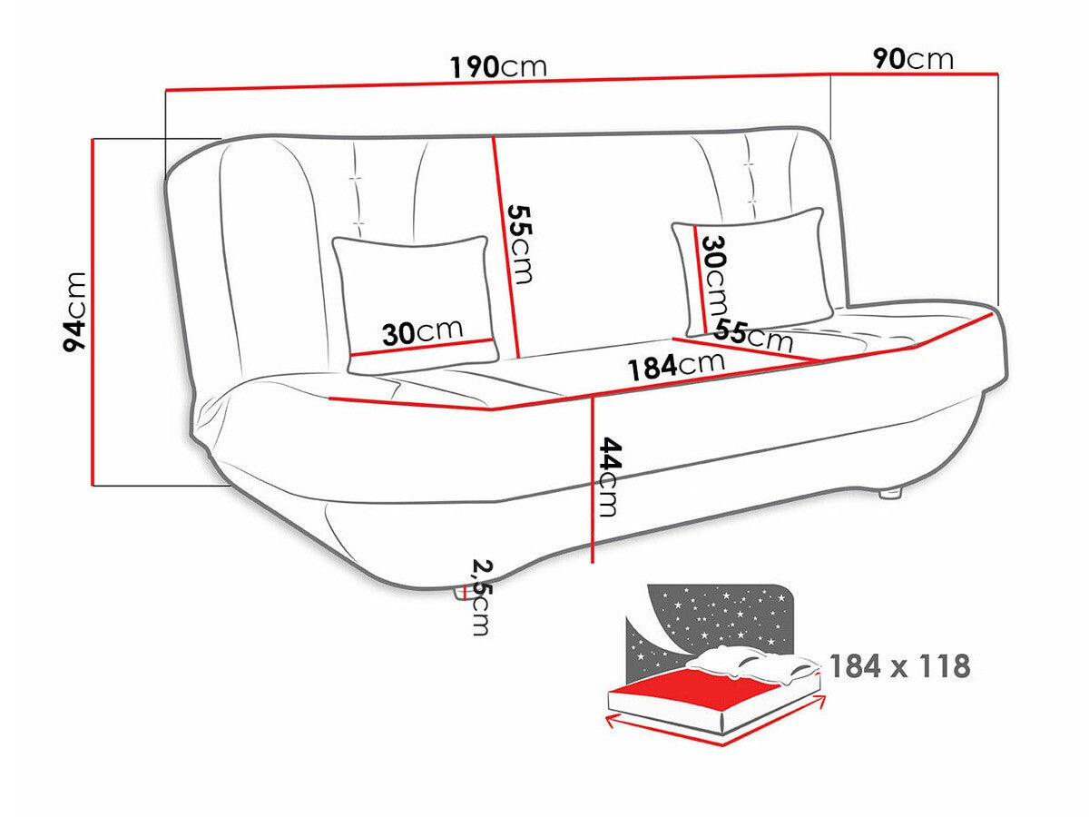 Sovesofa Comfivo 239