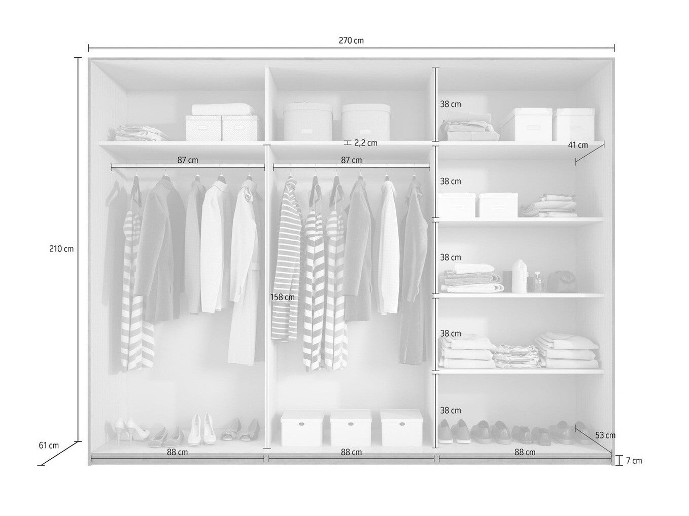 Garderobeskab Levruvu 103