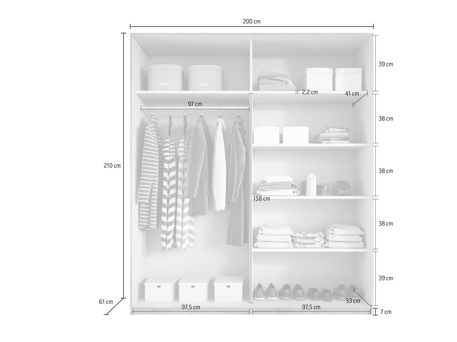 Garderobeskab Levruvu 105