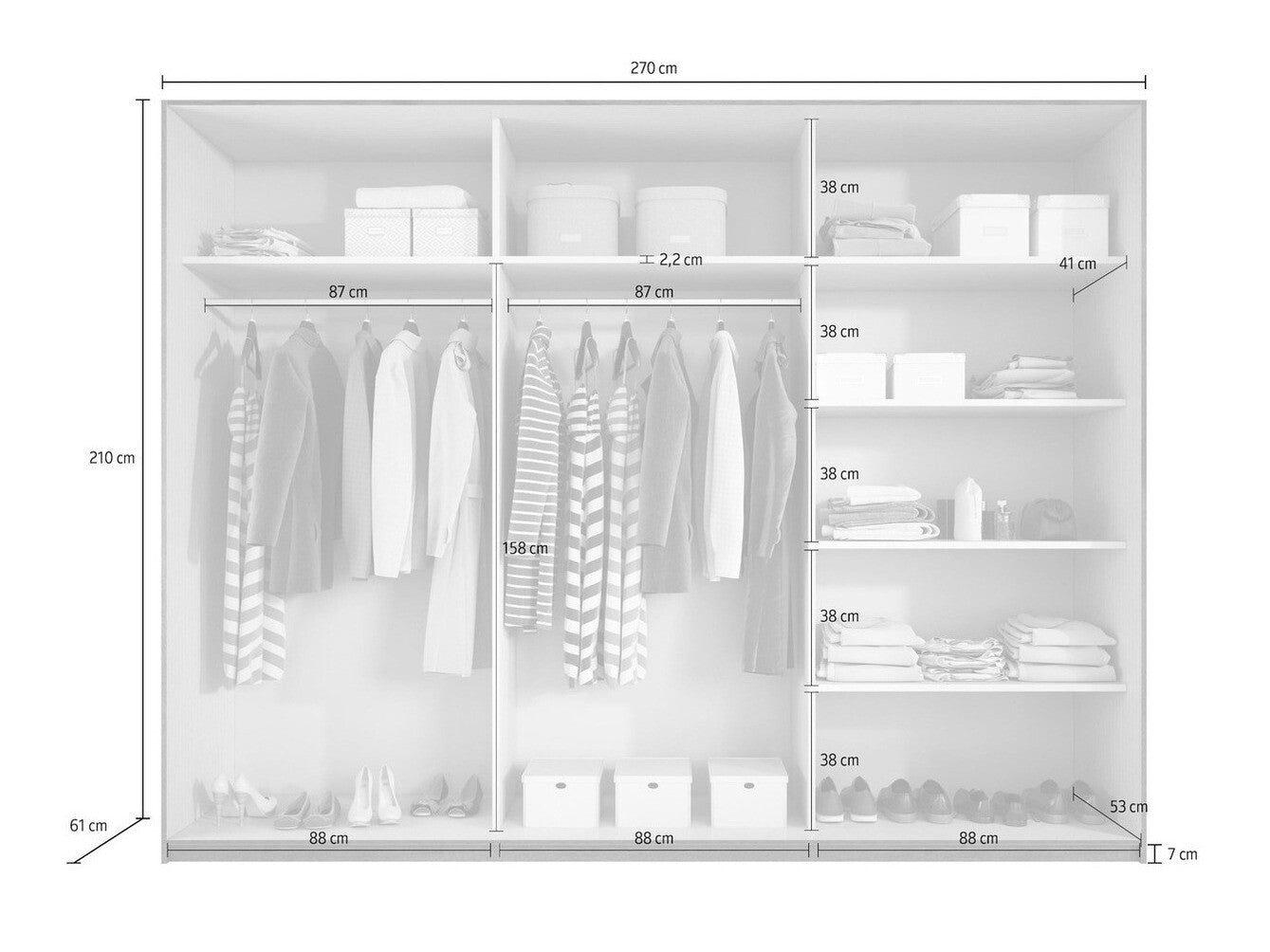 Garderobeskab Levruvu 105