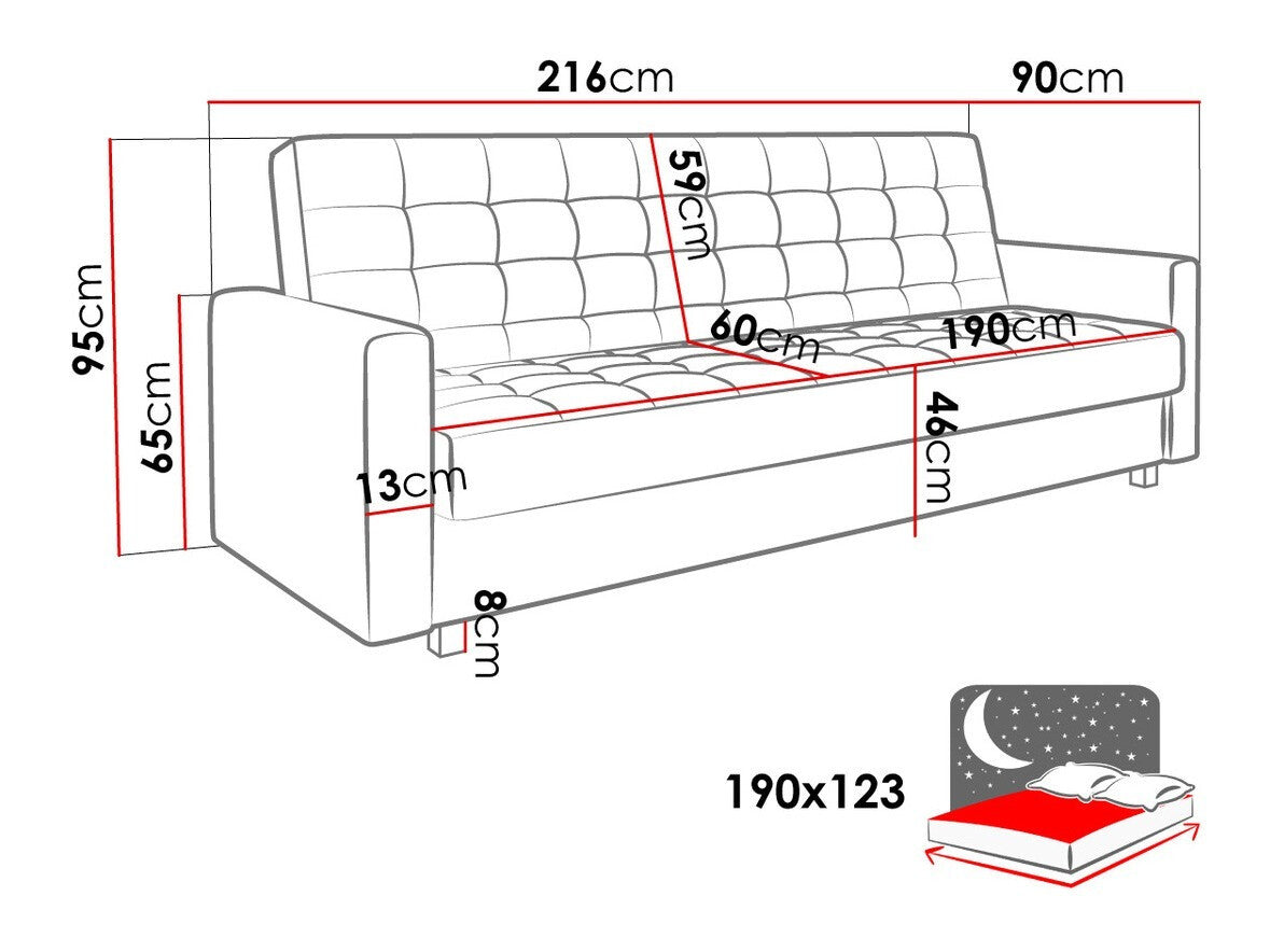 Sovesofa Decatur 105