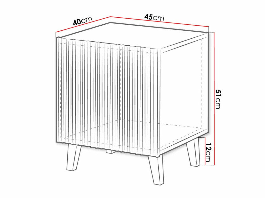 Sengebord Levmari 107 (2stk.)