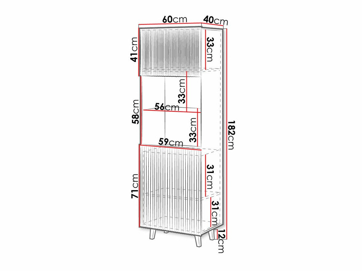 Display cabinet Charlotte H108