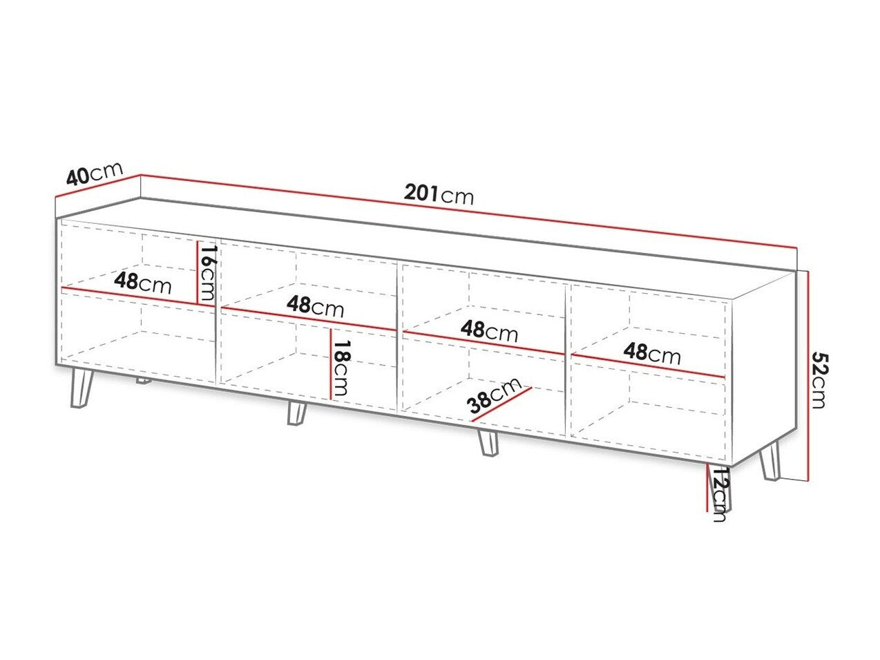 TV stand Charlotte H103