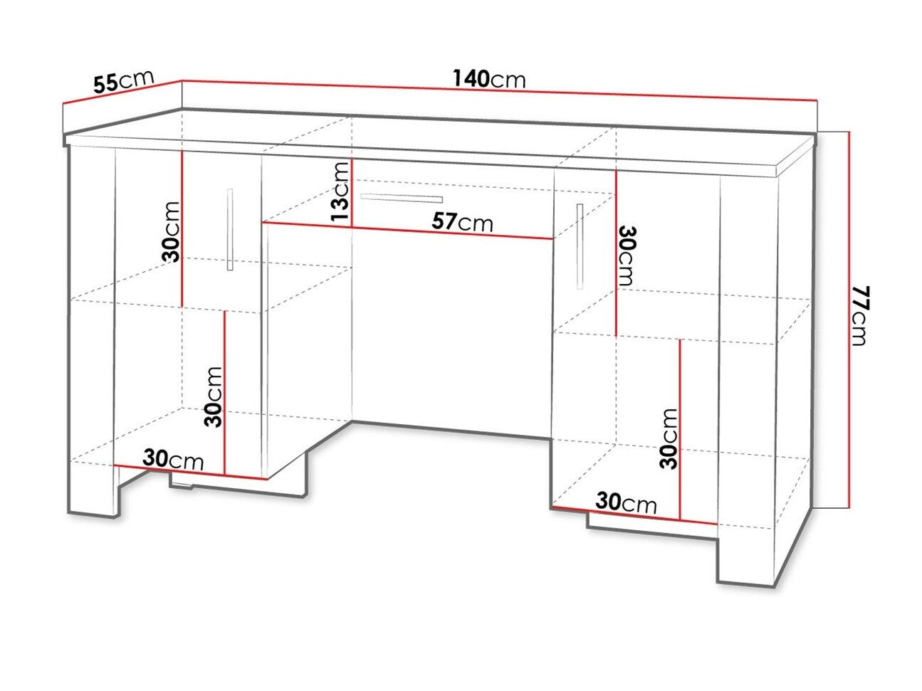Skrivebord Melfeli 114