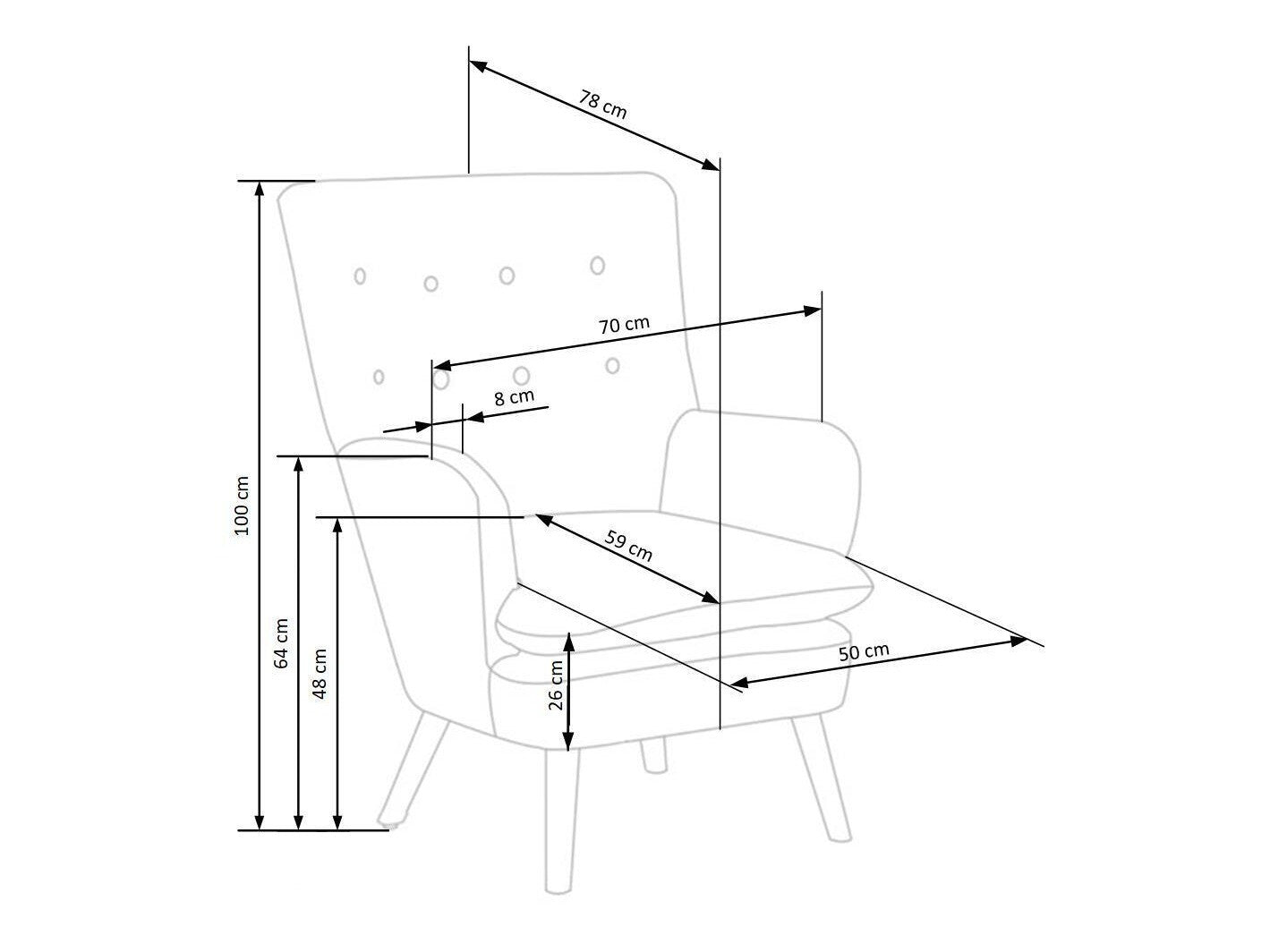 Lænestol Houston 838