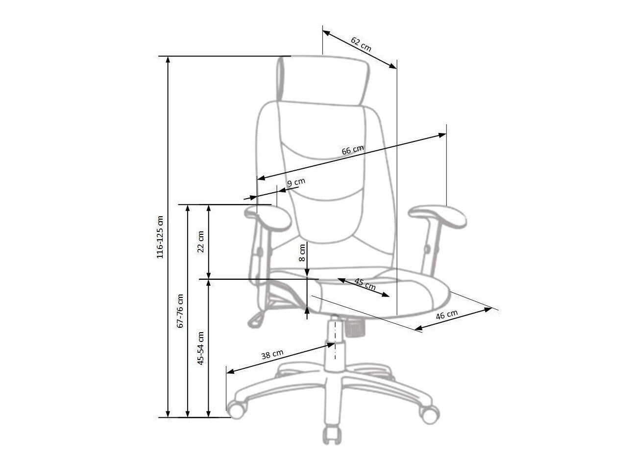 Kontorstol Houston 196